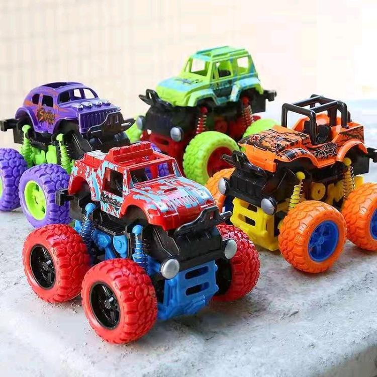 【厂家直销】4辆惯性四驱越野车儿童男孩模型车耐摔玩具车小汽车玩具