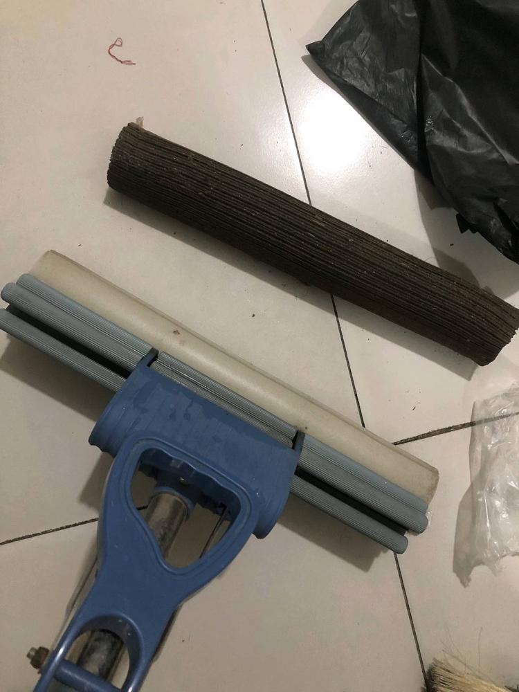 新款高密度38厘米通用型速软替换胶棉拖把头
