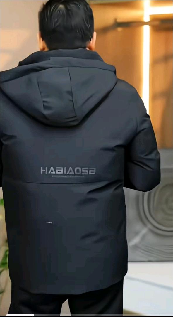 新款爸爸冬装外套中老年男士加绒加厚保暖棉衣