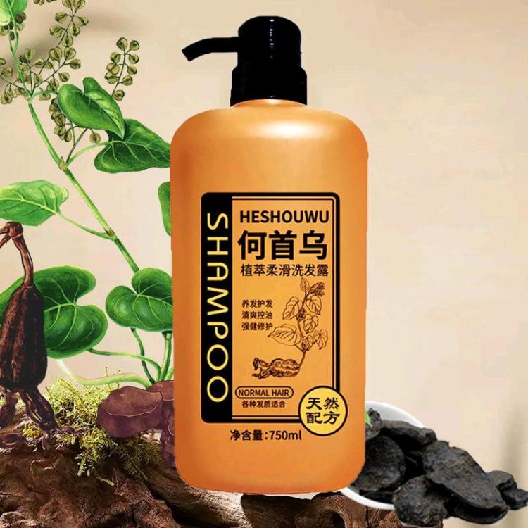 何首乌洗发露750毫升大容量家庭装
