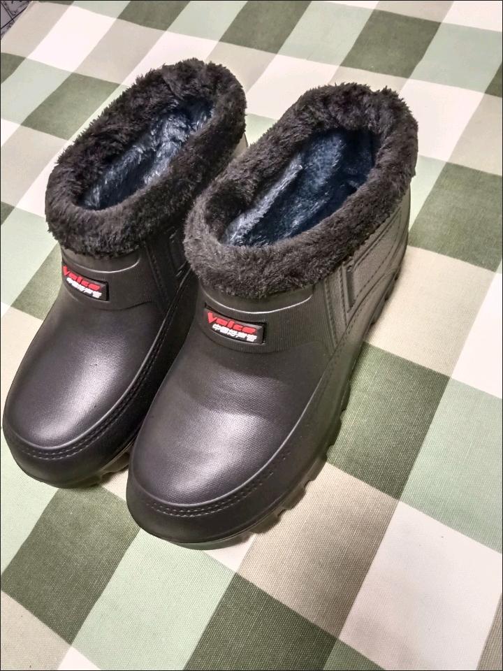 男女冬季保暖防水防滑加绒洗车鞋一体雪地靴