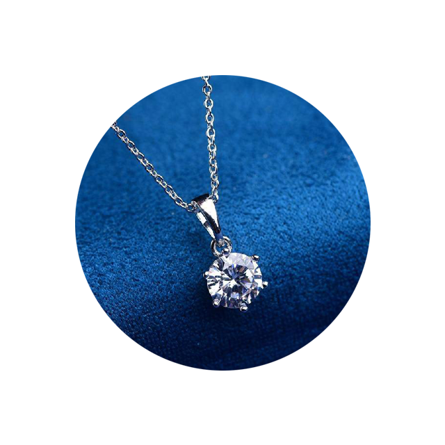 经典六爪吊坠 项链.简约时尚.求婚.送礼佳品.